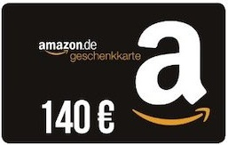 140 € Amazon Gutschein geschenkt