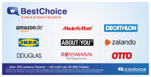 BestChoice Premium Gutschein geschenkt (inkl. Amazon, von Vodafone)